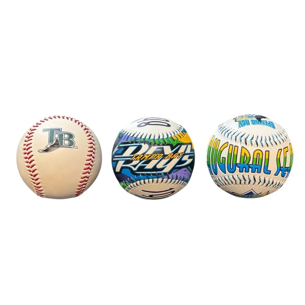 Vintage 1998 Limited Edition Tampa Bay Devil Rays Inaugural Season Fotoball Set - Picture 2 of 11